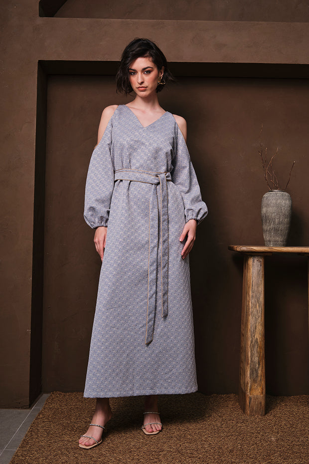 CUT OUT Kaftan- BLUE