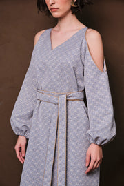 CUT OUT Kaftan- BLUE