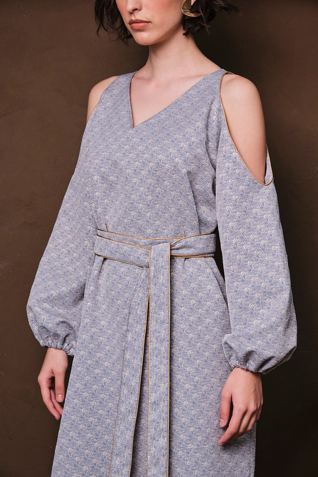 CUT OUT Kaftan- BLUE