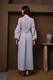 CUT OUT Kaftan- BLUE