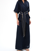 ROSALIE LINEN SET - NAVY
