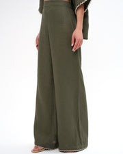ROSALIE LINEN SET - OLIVE GREEN