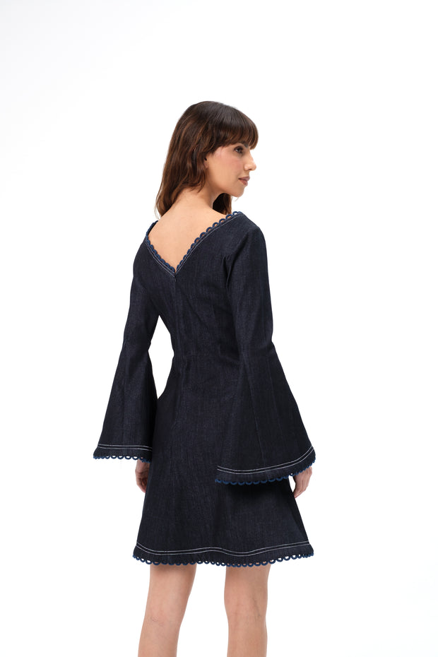 FRIDA DRESS- DENIM