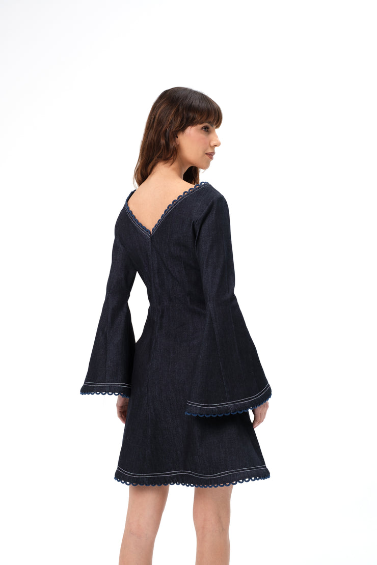 FRIDA DRESS- DENIM