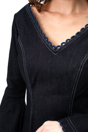 FRIDA DRESS- DENIM