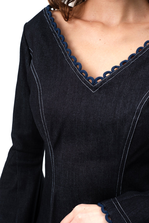FRIDA DRESS- DENIM