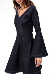 FRIDA DRESS- DENIM