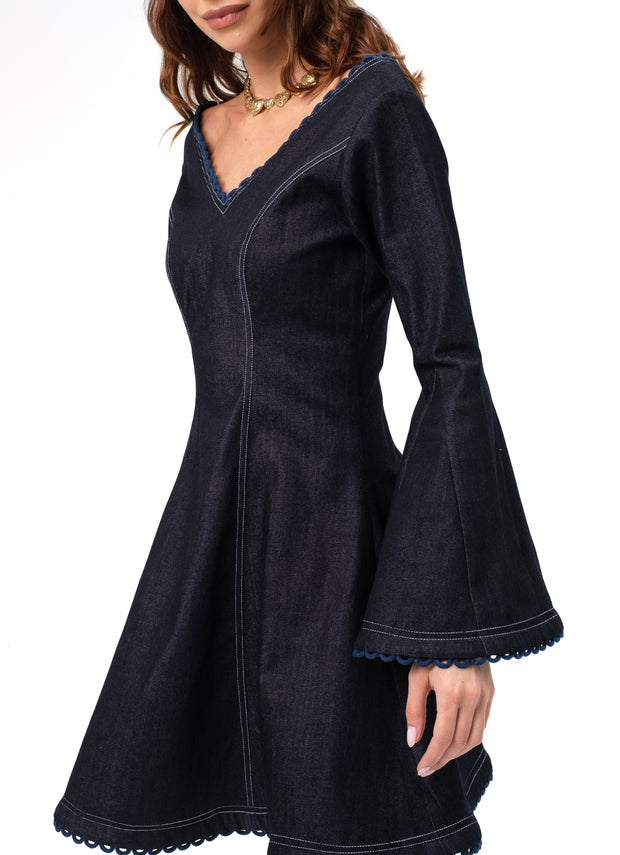 FRIDA DRESS- DENIM