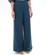 ROSALIE LINEN SET- PETROL BLUE