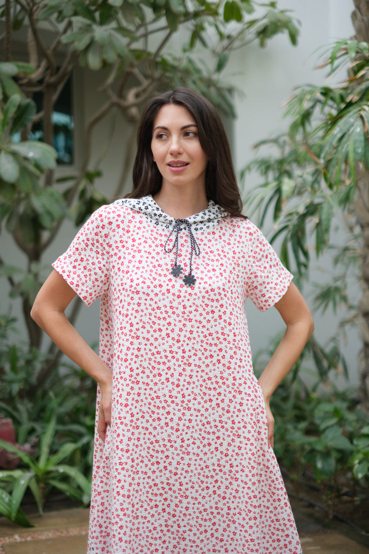 The Flower Hoodie Kaftan