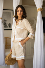 JULIE SHORTS- BEIGE