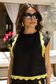 JULIE TOP- BLACK