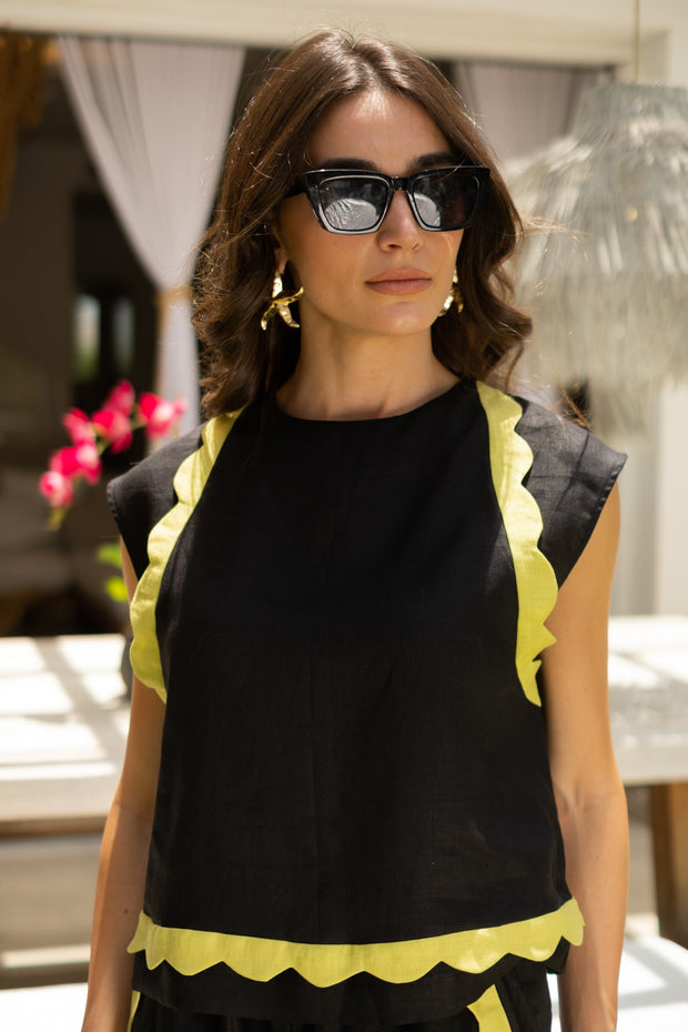 JULIE TOP- BLACK