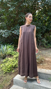 MAI Abaya Set- Brown