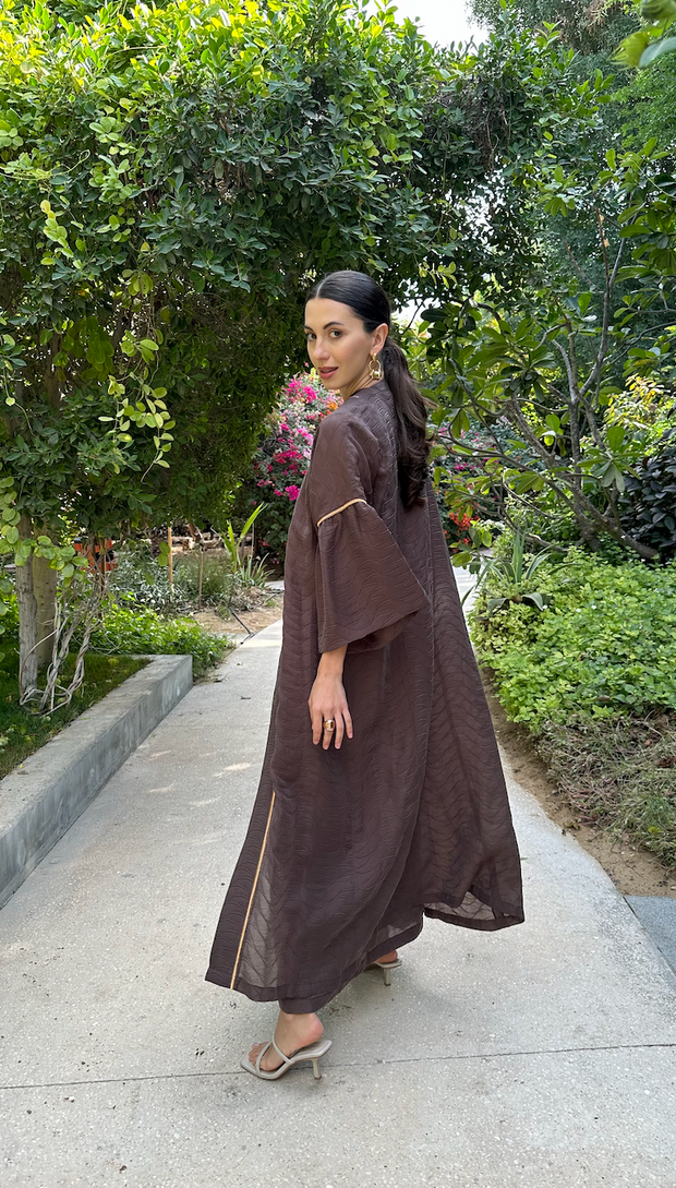 MAI Abaya Set- Brown
