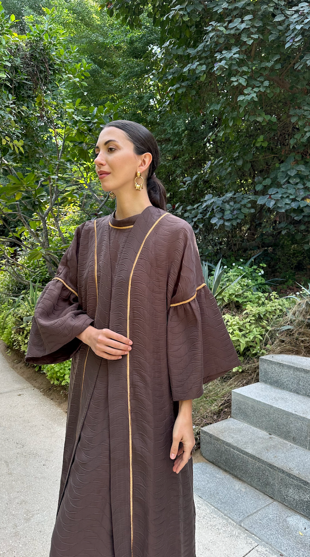 MAI Abaya Set- Brown