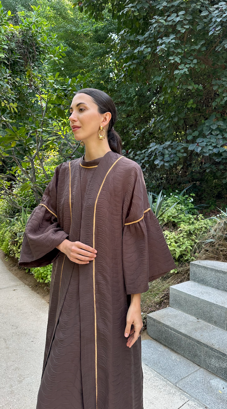 MAI Abaya Set- Brown