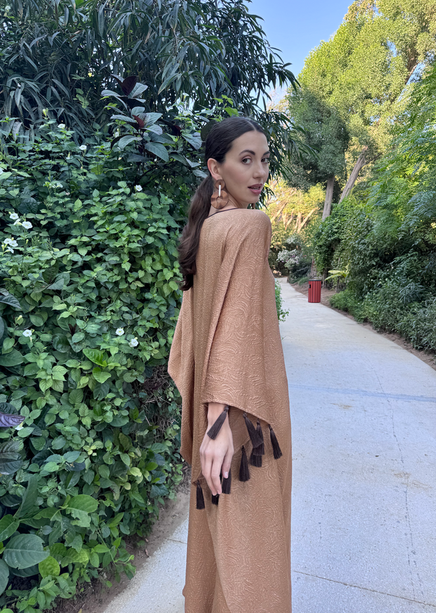 TASSELS Kaftan- Camel