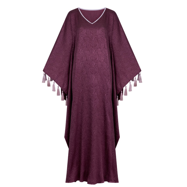 TASSELS Kaftan- Burgundy