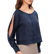 ALICIA SHIRT- NAVY