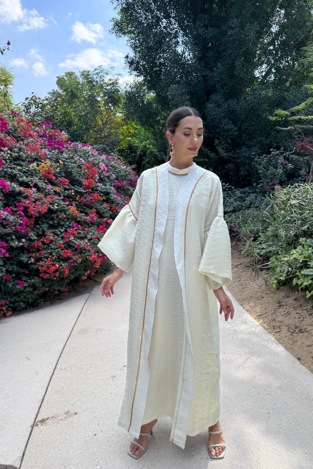 MAI Abaya Set- Off White