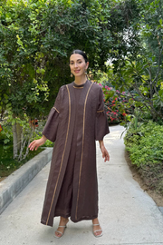 MAI Abaya Set- Brown