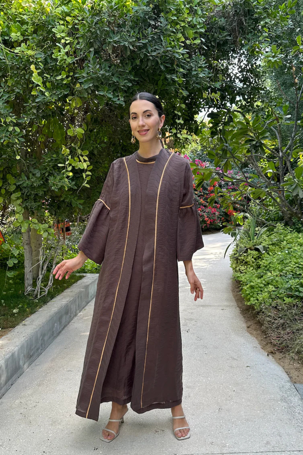 MAI Abaya Set- Brown