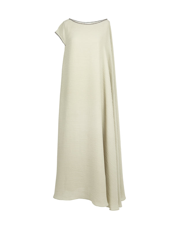 Off Shoulder Kaftan - Green