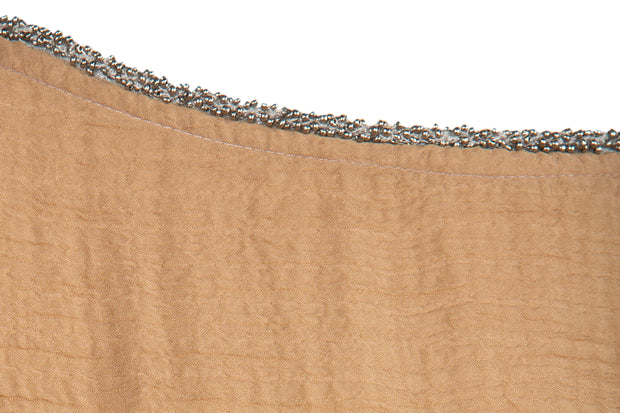 Off Shoulder Kaftan - Brown