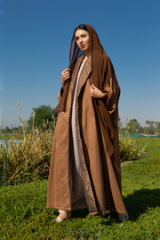 Camel Abaya with Bronze