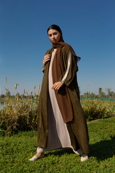 Olive green Abaya