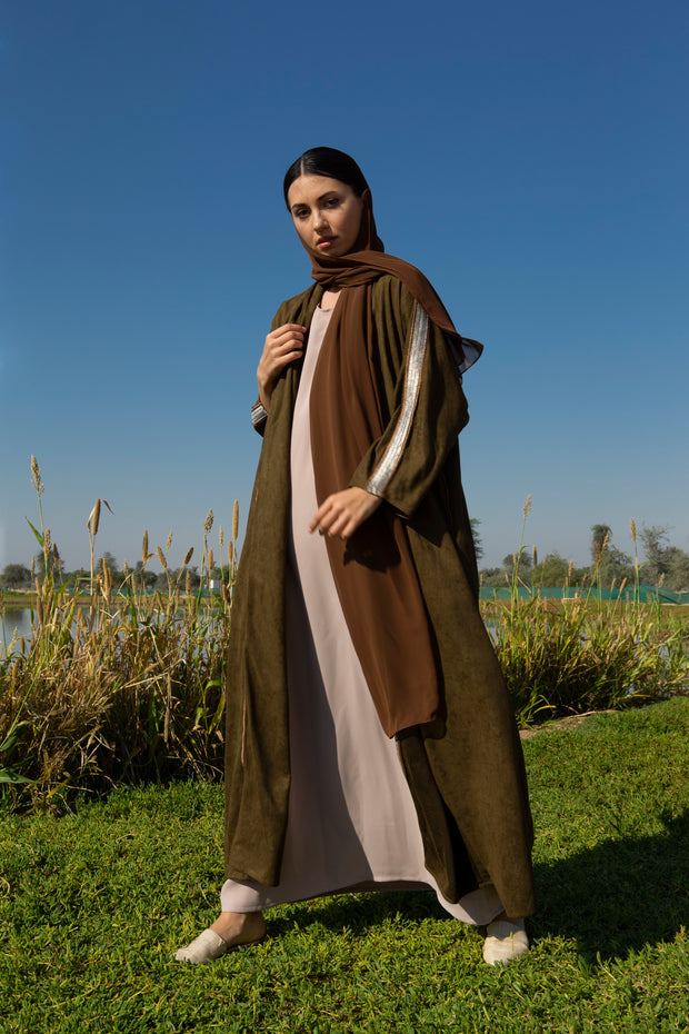 Olive green Abaya