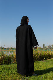 Coat Black Tweed with silver trims