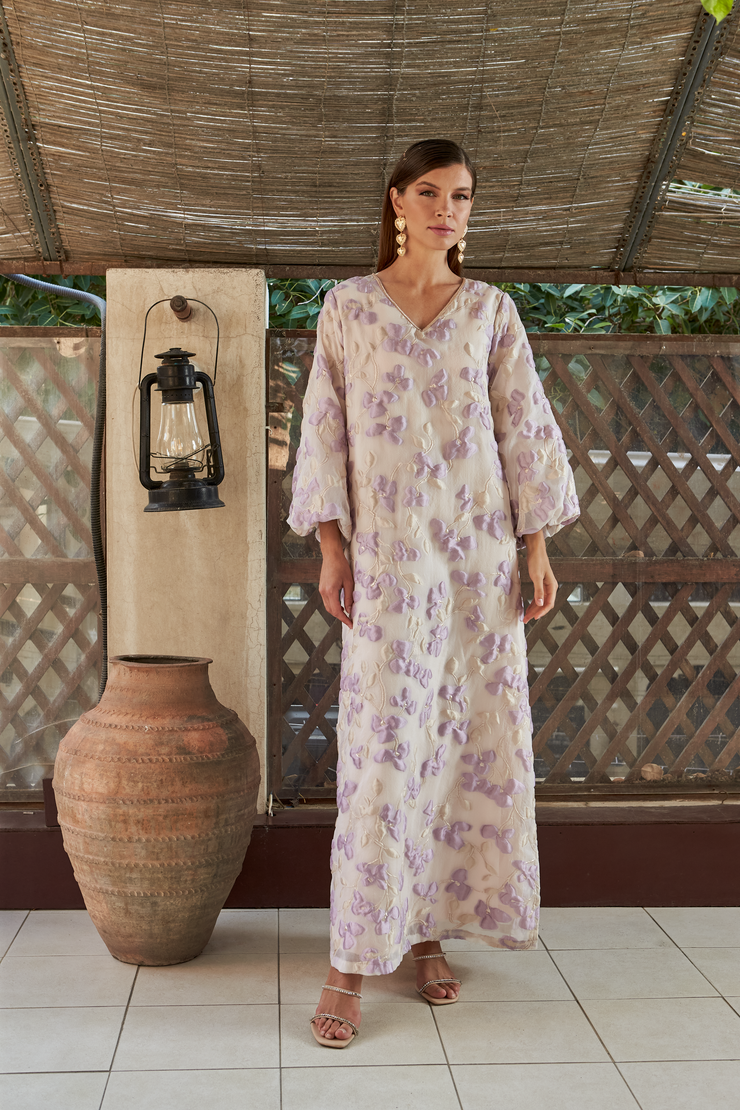 FLORAL Kaftan- Purple