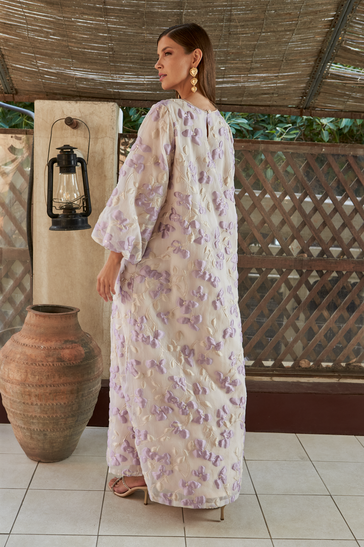 FLORAL Kaftan- Purple
